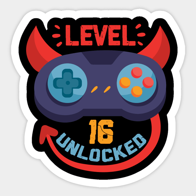 Level 16 Unlocked Sticker by jrsv22